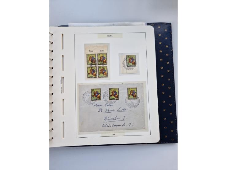 1948/90, umfangreiche Sammlung “Erst- und Letzttage” auf losen Marken, schönen Briefstücken, Briefen und Karten, dabei u.a. M