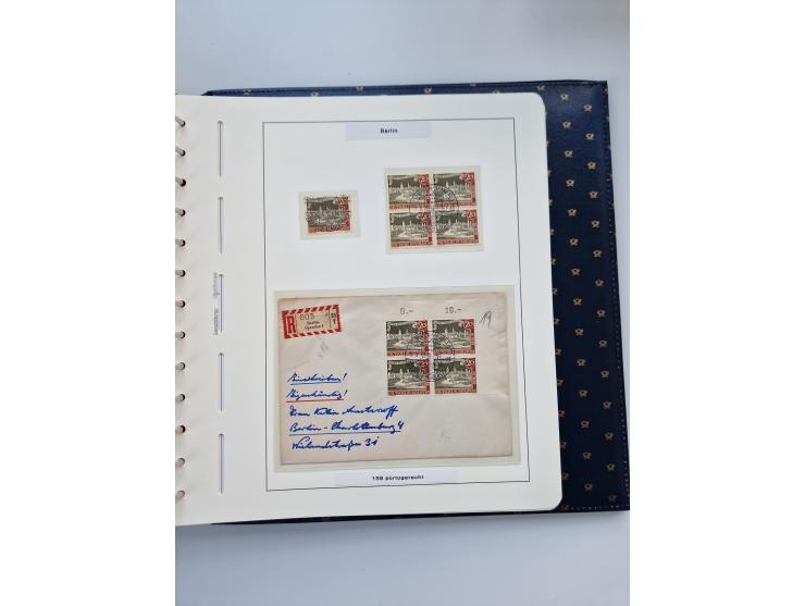 1948/90, umfangreiche Sammlung “Erst- und Letzttage” auf losen Marken, schönen Briefstücken, Briefen und Karten, dabei u.a. M