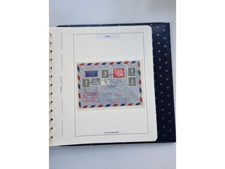 1948/90, umfangreiche Sammlung “Erst- und Letzttage” auf losen Marken, schönen Briefstücken, Briefen und Karten, dabei u.a. M