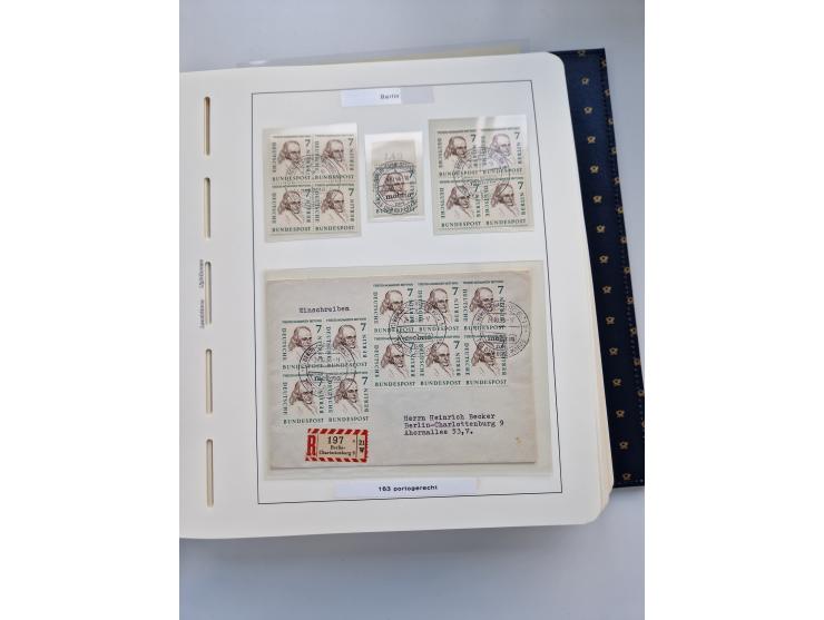 1948/90, umfangreiche Sammlung “Erst- und Letzttage” auf losen Marken, schönen Briefstücken, Briefen und Karten, dabei u.a. M