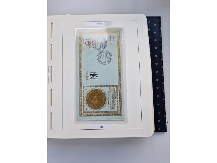 1948/90, umfangreiche Sammlung “Erst- und Letzttage” auf losen Marken, schönen Briefstücken, Briefen und Karten, dabei u.a. M