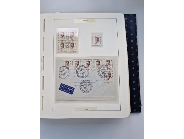 1948/90, umfangreiche Sammlung “Erst- und Letzttage” auf losen Marken, schönen Briefstücken, Briefen und Karten, dabei u.a. M