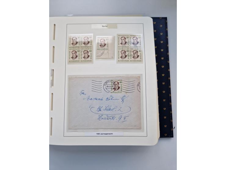 1948/90, umfangreiche Sammlung “Erst- und Letzttage” auf losen Marken, schönen Briefstücken, Briefen und Karten, dabei u.a. M