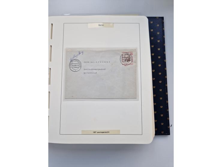 1948/90, umfangreiche Sammlung “Erst- und Letzttage” auf losen Marken, schönen Briefstücken, Briefen und Karten, dabei u.a. M