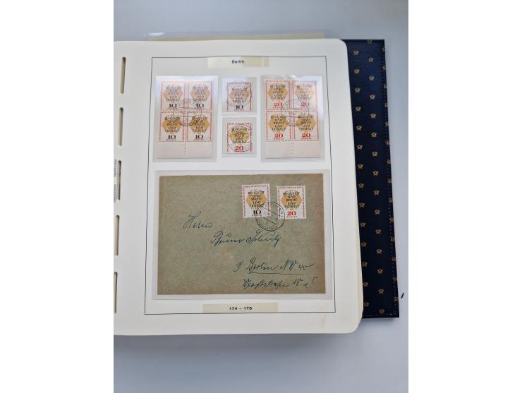 1948/90, umfangreiche Sammlung “Erst- und Letzttage” auf losen Marken, schönen Briefstücken, Briefen und Karten, dabei u.a. M