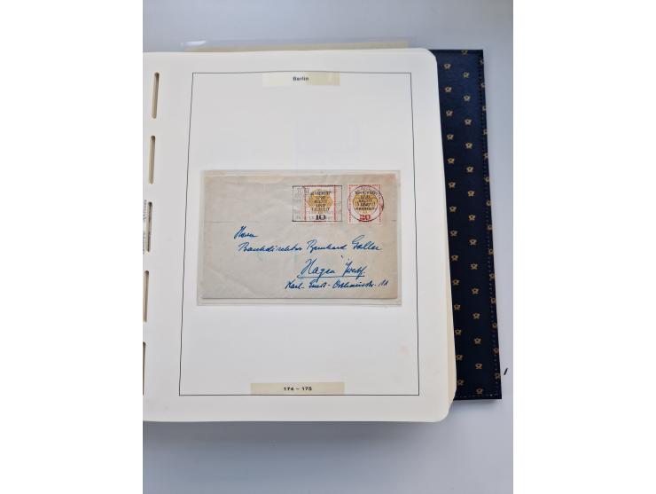 1948/90, umfangreiche Sammlung “Erst- und Letzttage” auf losen Marken, schönen Briefstücken, Briefen und Karten, dabei u.a. M