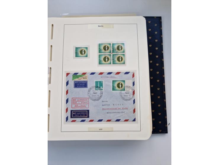 1948/90, umfangreiche Sammlung “Erst- und Letzttage” auf losen Marken, schönen Briefstücken, Briefen und Karten, dabei u.a. M