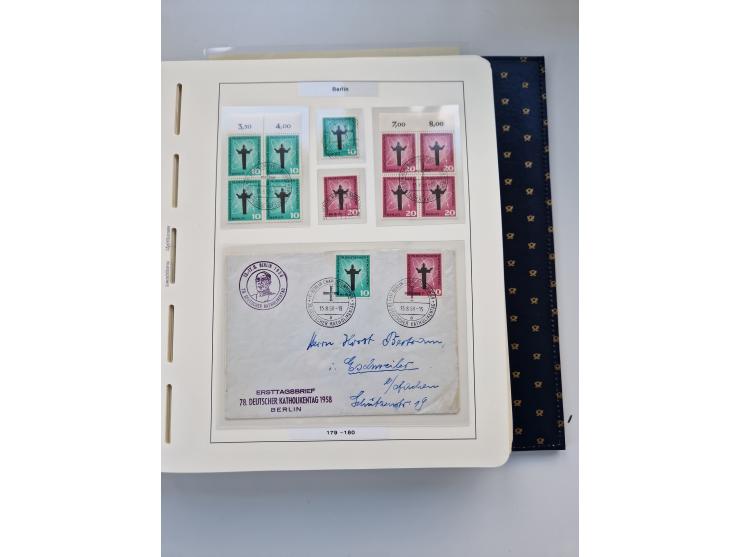 1948/90, umfangreiche Sammlung “Erst- und Letzttage” auf losen Marken, schönen Briefstücken, Briefen und Karten, dabei u.a. M