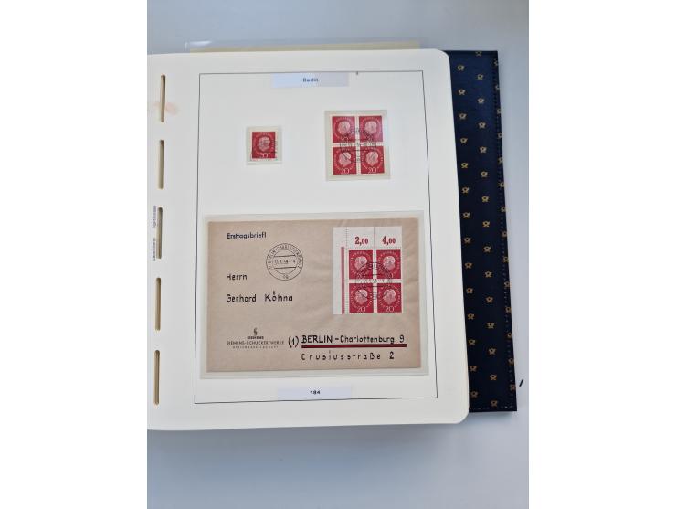 1948/90, umfangreiche Sammlung “Erst- und Letzttage” auf losen Marken, schönen Briefstücken, Briefen und Karten, dabei u.a. M