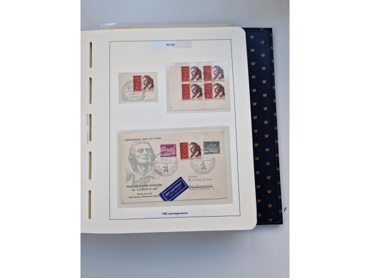 1948/90, umfangreiche Sammlung “Erst- und Letzttage” auf losen Marken, schönen Briefstücken, Briefen und Karten, dabei u.a. M