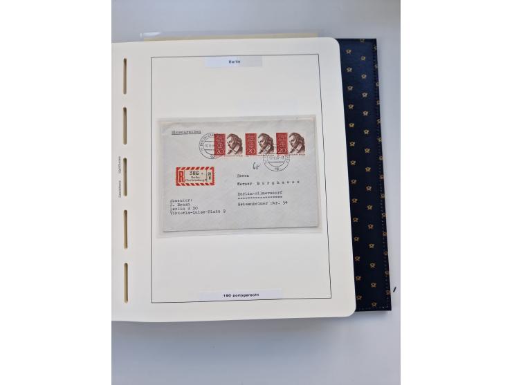 1948/90, umfangreiche Sammlung “Erst- und Letzttage” auf losen Marken, schönen Briefstücken, Briefen und Karten, dabei u.a. M