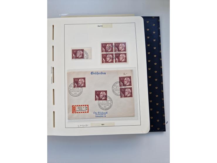 1948/90, umfangreiche Sammlung “Erst- und Letzttage” auf losen Marken, schönen Briefstücken, Briefen und Karten, dabei u.a. M