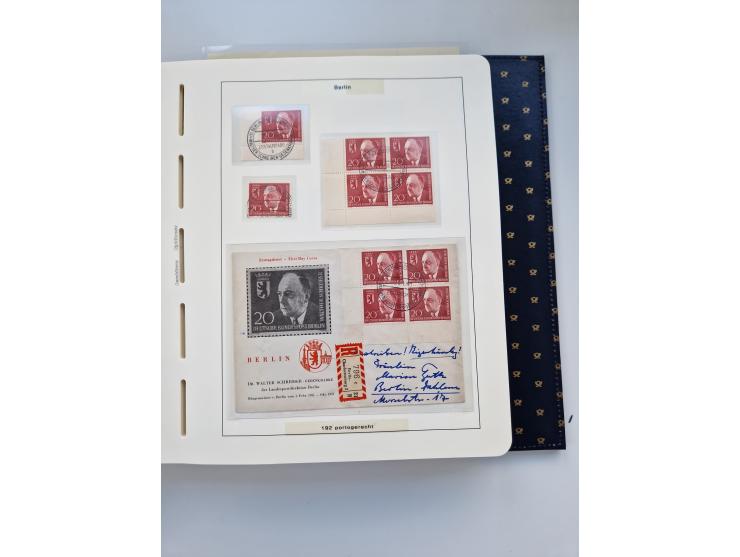 1948/90, umfangreiche Sammlung “Erst- und Letzttage” auf losen Marken, schönen Briefstücken, Briefen und Karten, dabei u.a. M