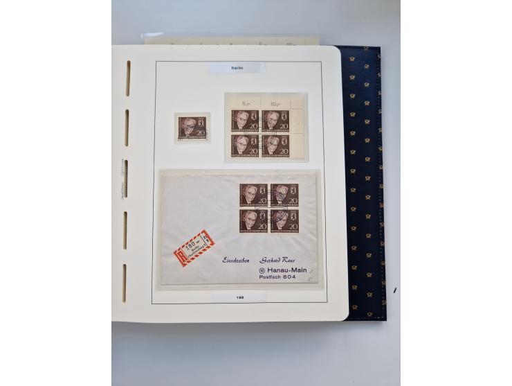 1948/90, umfangreiche Sammlung “Erst- und Letzttage” auf losen Marken, schönen Briefstücken, Briefen und Karten, dabei u.a. M