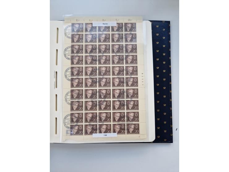 1948/90, umfangreiche Sammlung “Erst- und Letzttage” auf losen Marken, schönen Briefstücken, Briefen und Karten, dabei u.a. M