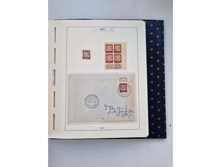 1948/90, umfangreiche Sammlung “Erst- und Letzttage” auf losen Marken, schönen Briefstücken, Briefen und Karten, dabei u.a. M