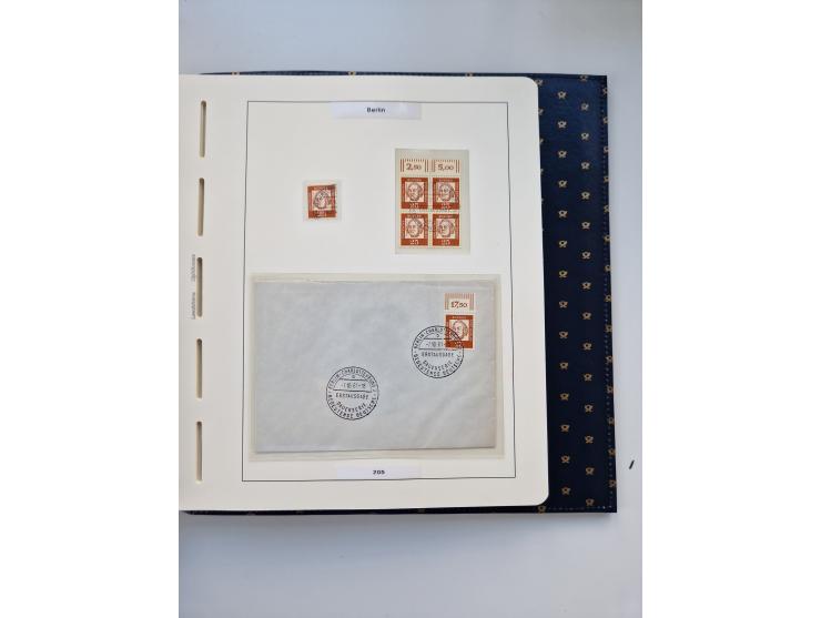 1948/90, umfangreiche Sammlung “Erst- und Letzttage” auf losen Marken, schönen Briefstücken, Briefen und Karten, dabei u.a. M