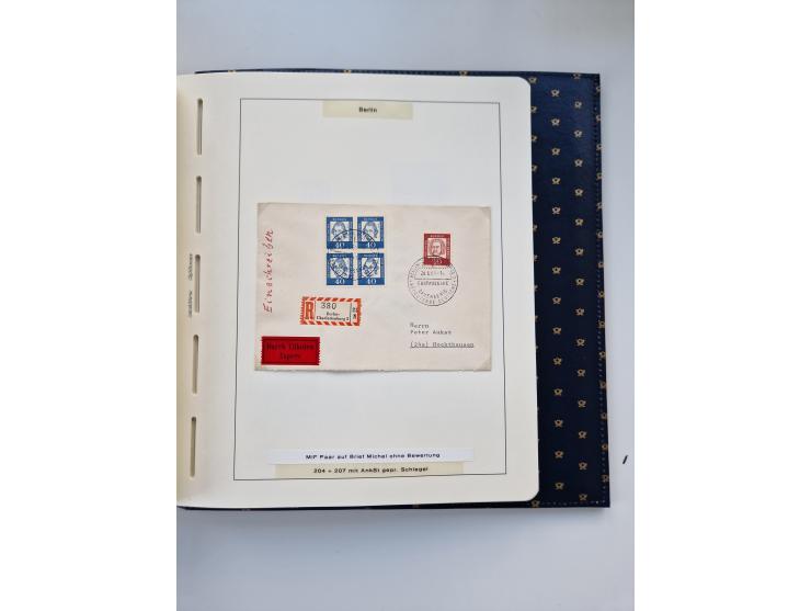 1948/90, umfangreiche Sammlung “Erst- und Letzttage” auf losen Marken, schönen Briefstücken, Briefen und Karten, dabei u.a. M