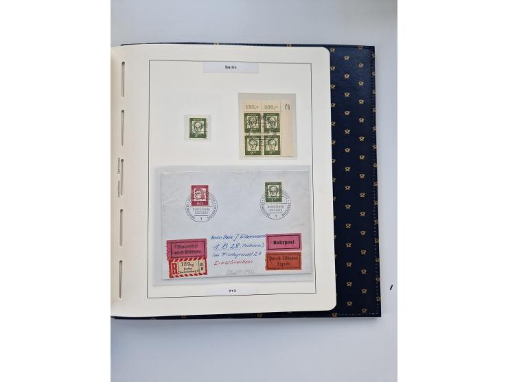 1948/90, umfangreiche Sammlung “Erst- und Letzttage” auf losen Marken, schönen Briefstücken, Briefen und Karten, dabei u.a. M