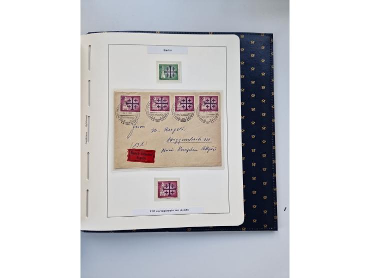 1948/90, umfangreiche Sammlung “Erst- und Letzttage” auf losen Marken, schönen Briefstücken, Briefen und Karten, dabei u.a. M