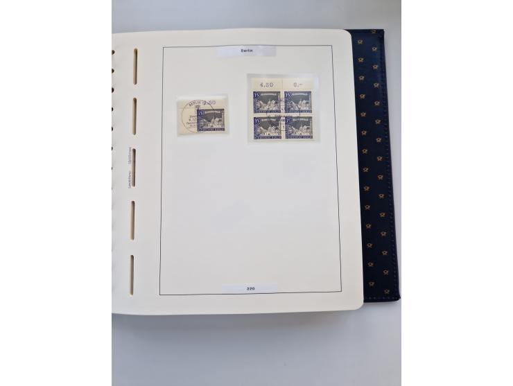 1948/90, umfangreiche Sammlung “Erst- und Letzttage” auf losen Marken, schönen Briefstücken, Briefen und Karten, dabei u.a. M