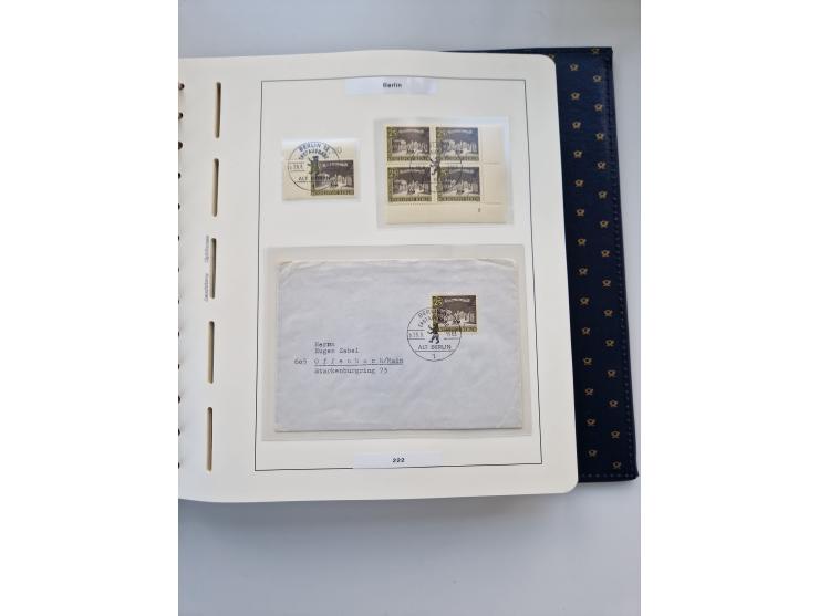 1948/90, umfangreiche Sammlung “Erst- und Letzttage” auf losen Marken, schönen Briefstücken, Briefen und Karten, dabei u.a. M