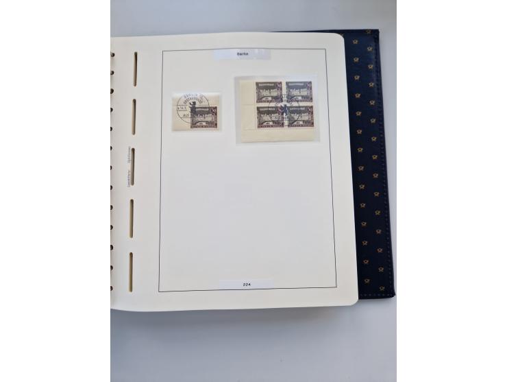 1948/90, umfangreiche Sammlung “Erst- und Letzttage” auf losen Marken, schönen Briefstücken, Briefen und Karten, dabei u.a. M