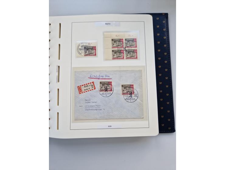 1948/90, umfangreiche Sammlung “Erst- und Letzttage” auf losen Marken, schönen Briefstücken, Briefen und Karten, dabei u.a. M