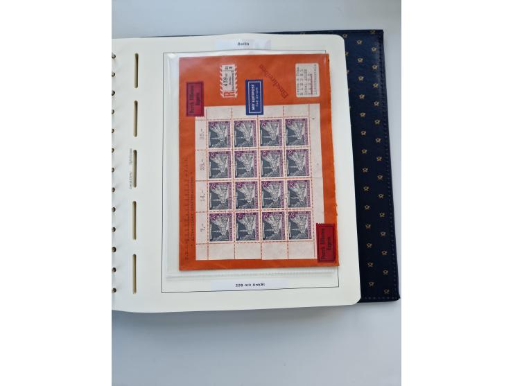 1948/90, umfangreiche Sammlung “Erst- und Letzttage” auf losen Marken, schönen Briefstücken, Briefen und Karten, dabei u.a. M