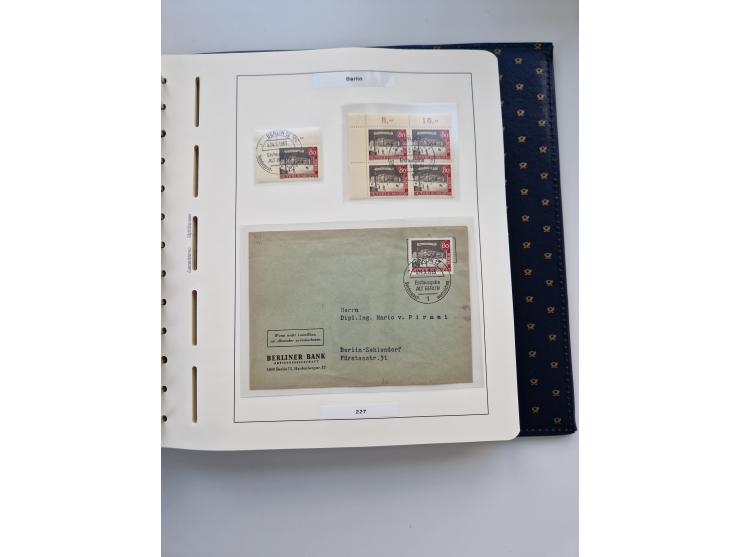 1948/90, umfangreiche Sammlung “Erst- und Letzttage” auf losen Marken, schönen Briefstücken, Briefen und Karten, dabei u.a. M