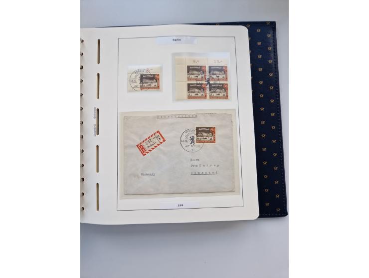 1948/90, umfangreiche Sammlung “Erst- und Letzttage” auf losen Marken, schönen Briefstücken, Briefen und Karten, dabei u.a. M