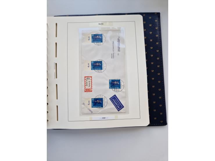 1948/90, umfangreiche Sammlung “Erst- und Letzttage” auf losen Marken, schönen Briefstücken, Briefen und Karten, dabei u.a. M