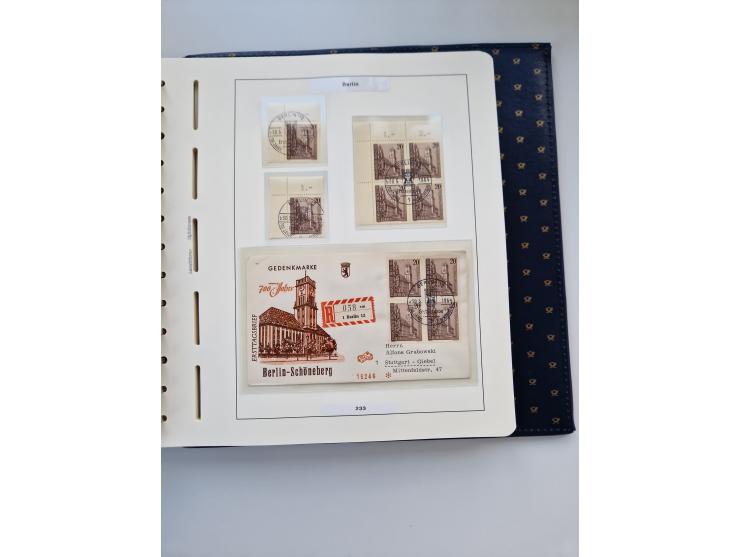 1948/90, umfangreiche Sammlung “Erst- und Letzttage” auf losen Marken, schönen Briefstücken, Briefen und Karten, dabei u.a. M