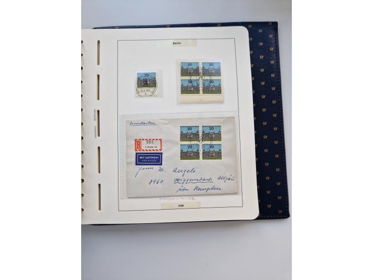 1948/90, umfangreiche Sammlung “Erst- und Letzttage” auf losen Marken, schönen Briefstücken, Briefen und Karten, dabei u.a. M