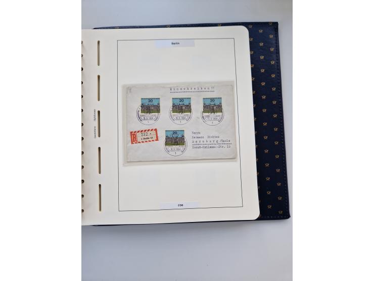 1948/90, umfangreiche Sammlung “Erst- und Letzttage” auf losen Marken, schönen Briefstücken, Briefen und Karten, dabei u.a. M