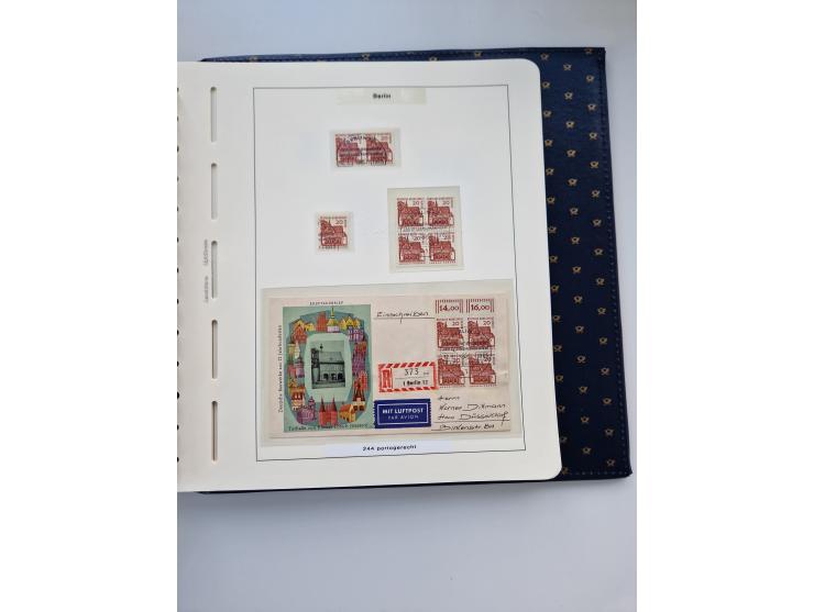 1948/90, umfangreiche Sammlung “Erst- und Letzttage” auf losen Marken, schönen Briefstücken, Briefen und Karten, dabei u.a. M