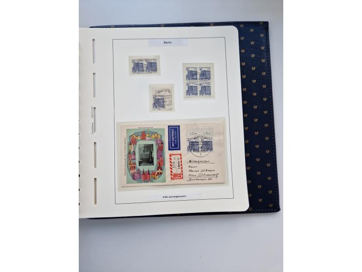 1948/90, umfangreiche Sammlung “Erst- und Letzttage” auf losen Marken, schönen Briefstücken, Briefen und Karten, dabei u.a. M