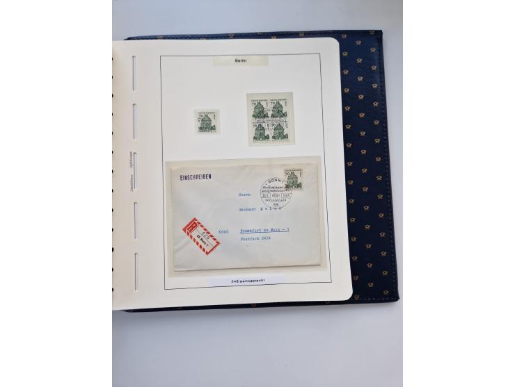 1948/90, umfangreiche Sammlung “Erst- und Letzttage” auf losen Marken, schönen Briefstücken, Briefen und Karten, dabei u.a. M