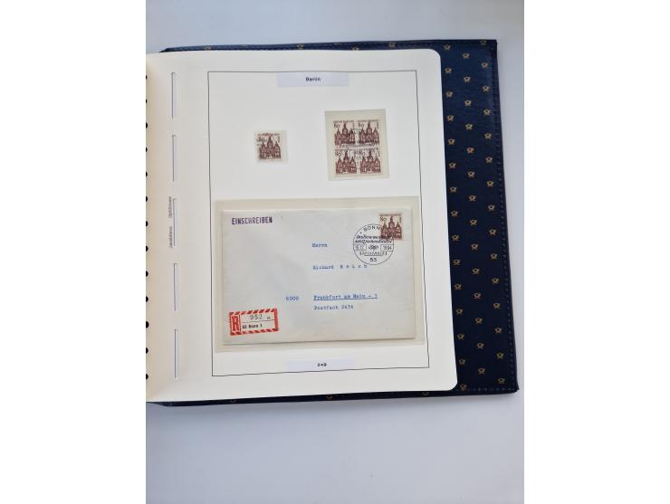 1948/90, umfangreiche Sammlung “Erst- und Letzttage” auf losen Marken, schönen Briefstücken, Briefen und Karten, dabei u.a. M