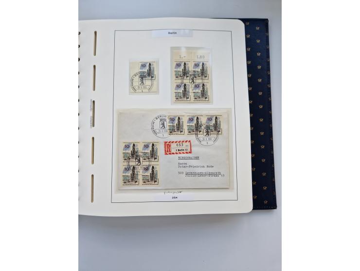 1948/90, umfangreiche Sammlung “Erst- und Letzttage” auf losen Marken, schönen Briefstücken, Briefen und Karten, dabei u.a. M