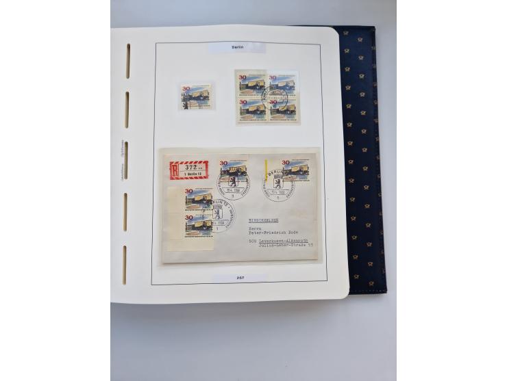 1948/90, umfangreiche Sammlung “Erst- und Letzttage” auf losen Marken, schönen Briefstücken, Briefen und Karten, dabei u.a. M