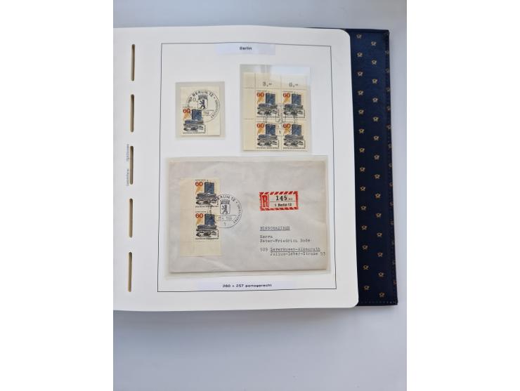 1948/90, umfangreiche Sammlung “Erst- und Letzttage” auf losen Marken, schönen Briefstücken, Briefen und Karten, dabei u.a. M