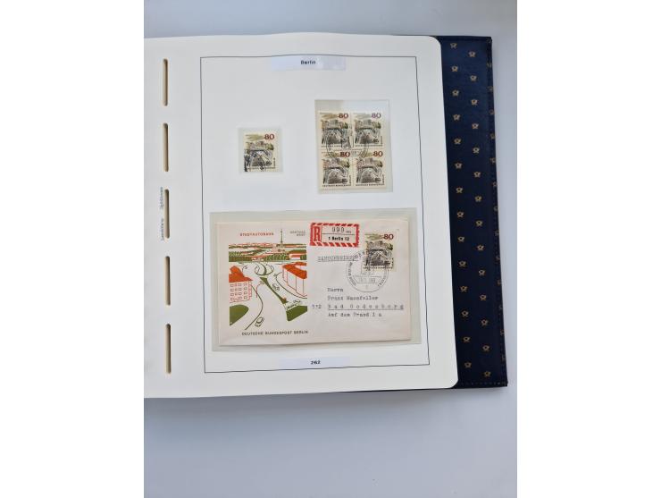 1948/90, umfangreiche Sammlung “Erst- und Letzttage” auf losen Marken, schönen Briefstücken, Briefen und Karten, dabei u.a. M