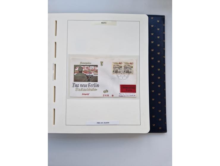 1948/90, umfangreiche Sammlung “Erst- und Letzttage” auf losen Marken, schönen Briefstücken, Briefen und Karten, dabei u.a. M