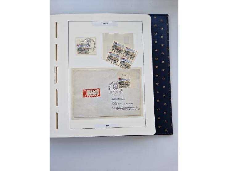 1948/90, umfangreiche Sammlung “Erst- und Letzttage” auf losen Marken, schönen Briefstücken, Briefen und Karten, dabei u.a. M