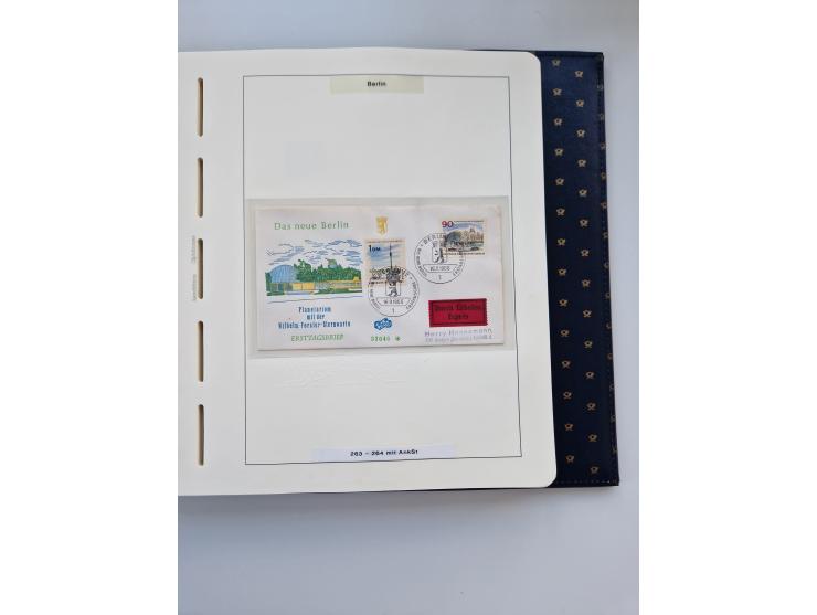 1948/90, umfangreiche Sammlung “Erst- und Letzttage” auf losen Marken, schönen Briefstücken, Briefen und Karten, dabei u.a. M