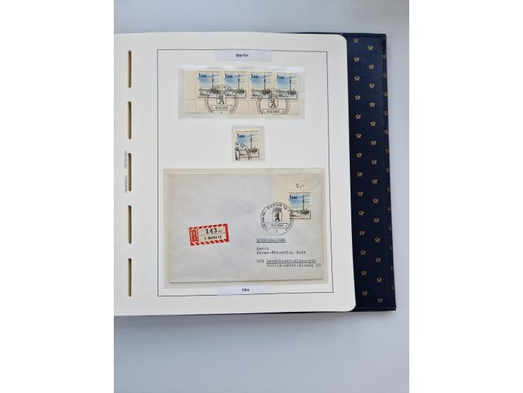 1948/90, umfangreiche Sammlung “Erst- und Letzttage” auf losen Marken, schönen Briefstücken, Briefen und Karten, dabei u.a. M