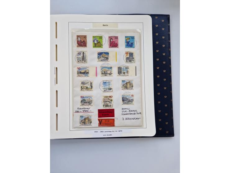 1948/90, umfangreiche Sammlung “Erst- und Letzttage” auf losen Marken, schönen Briefstücken, Briefen und Karten, dabei u.a. M