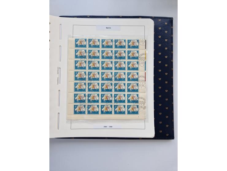 1948/90, umfangreiche Sammlung “Erst- und Letzttage” auf losen Marken, schönen Briefstücken, Briefen und Karten, dabei u.a. M