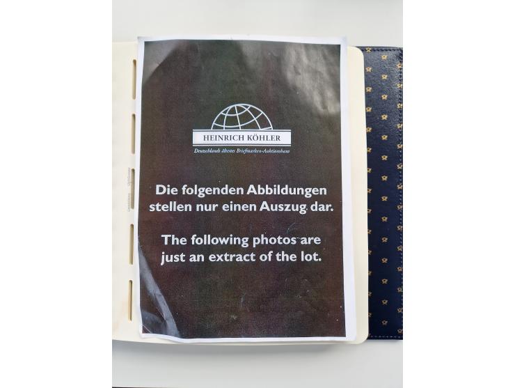 1949/90, umfangreiche Sammlung “Erst- und Letzttage” mit vielen losen Marken, Einheiten, kpl. Bogen, schönen Briefstücken, Br